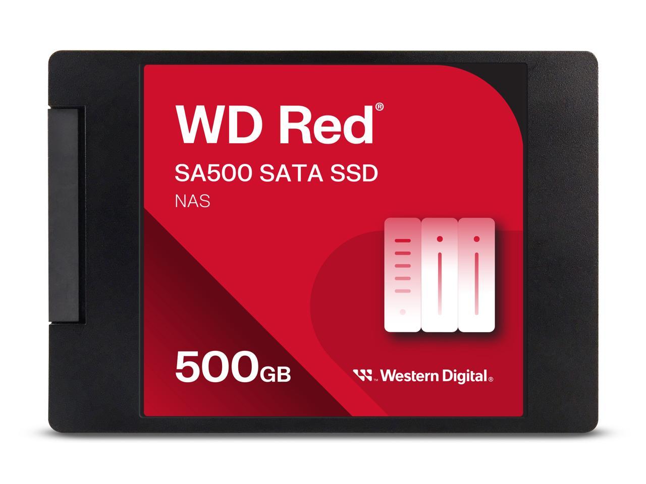 Western Digital WD Red SA500 2.5 500GB SATA III 3D NAND Internal Solid State Drive (SSD) WDS500G1R0A