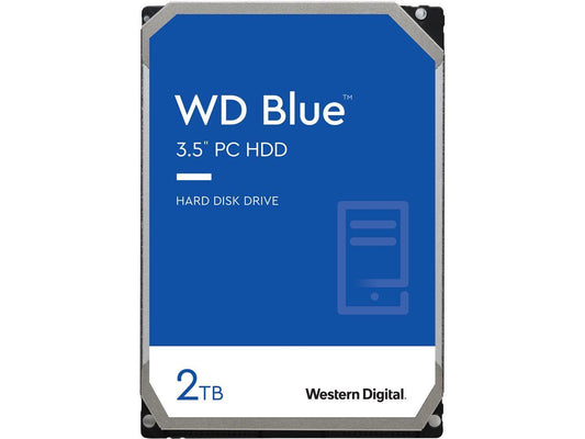 WD Blue 2TB Desktop Hard Disk Drive - 5400 RPM SATA 6Gb/s 64MB Cache 3.5 Inch - WD20EARZ