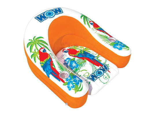 WOW Watersports 14-2070 Malibu Inflatable Floating Swimming Pool Lounge Chair