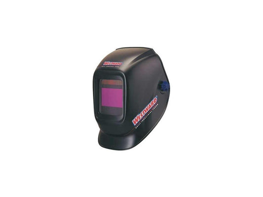 WESTWARD 4UZY8 Auto Dark Welding Helmet, 10, Black