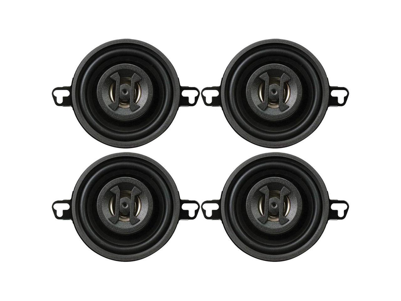 (Pack of 4) Hifonics ZS35CX Zeus 3.5 Coaxial Speaker ,BLACK