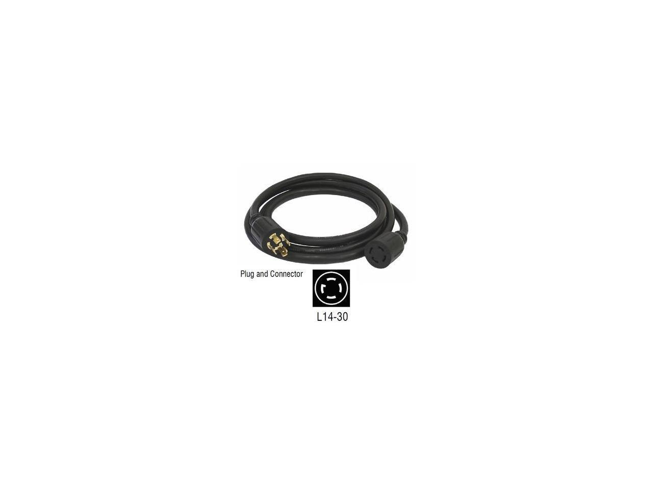 6327 30 Amp 10 ft. NEMA L14-30 Generator Power Cord