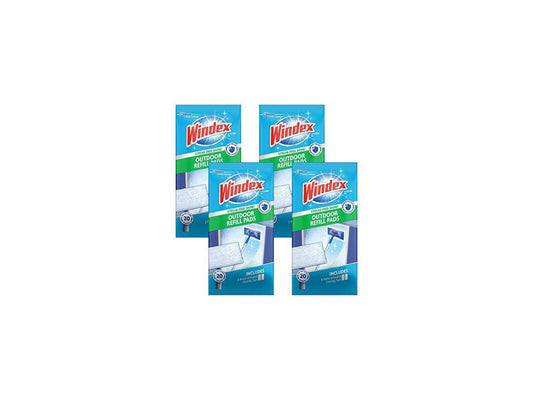 Windex All-In-One Window Cleaner Pads Refill, 2ct (Pack of 4)