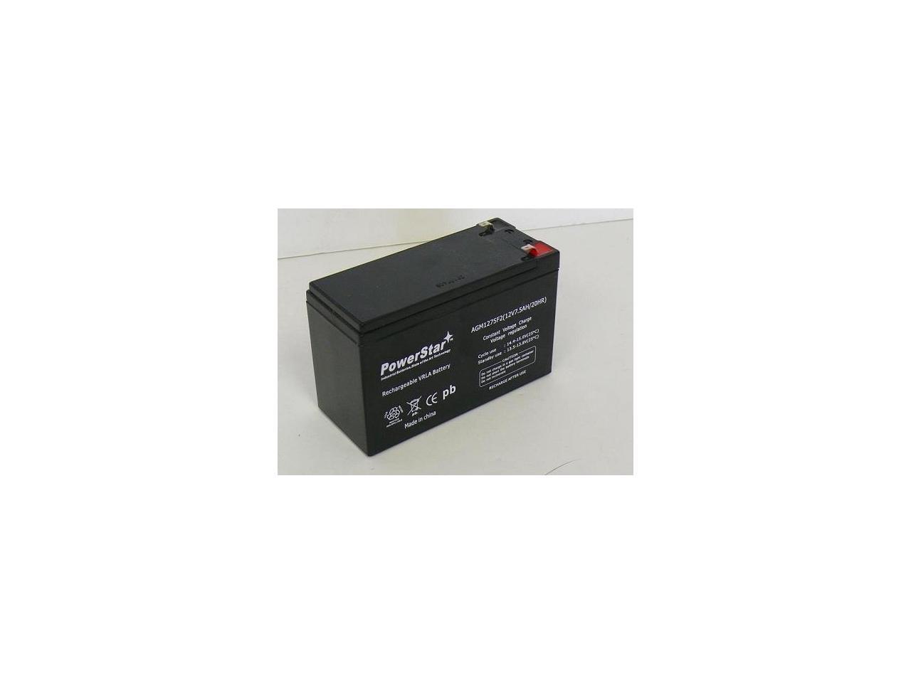 12V 7.5AH SLA Battery DJW12-7.2 T2, DJW 12-7.2 Replaces 12V 7ah or 12V 8ah