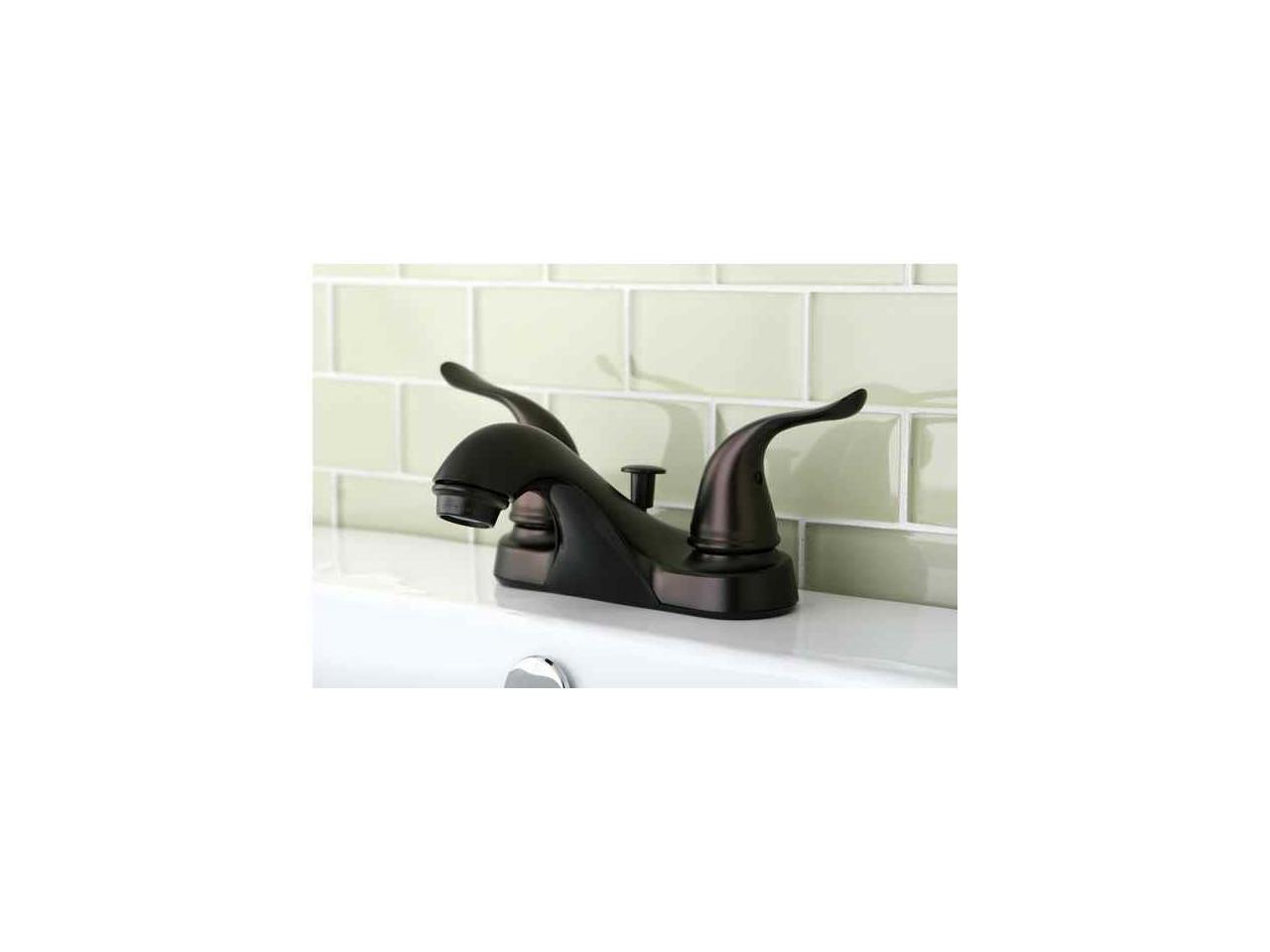 4 in. Contemporary Centerset Two Handle Lavatory Faucet