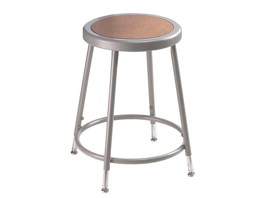 19-27 Adjustable Home Office Bar Garage Stool with Hardboard Seat And Footrest