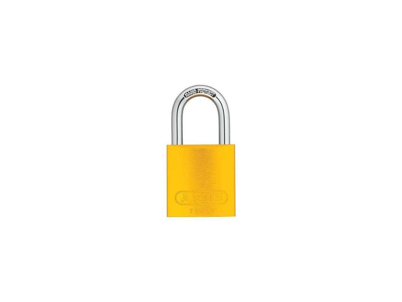 ABUS 72 /40 KAx6 Yellow Lockout Padlock,KA,Yellow,1-1/2H,PK6