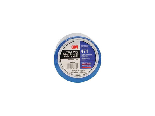 3M 471 Marking Tape,Roll,3In W,108 ft. L,Blue