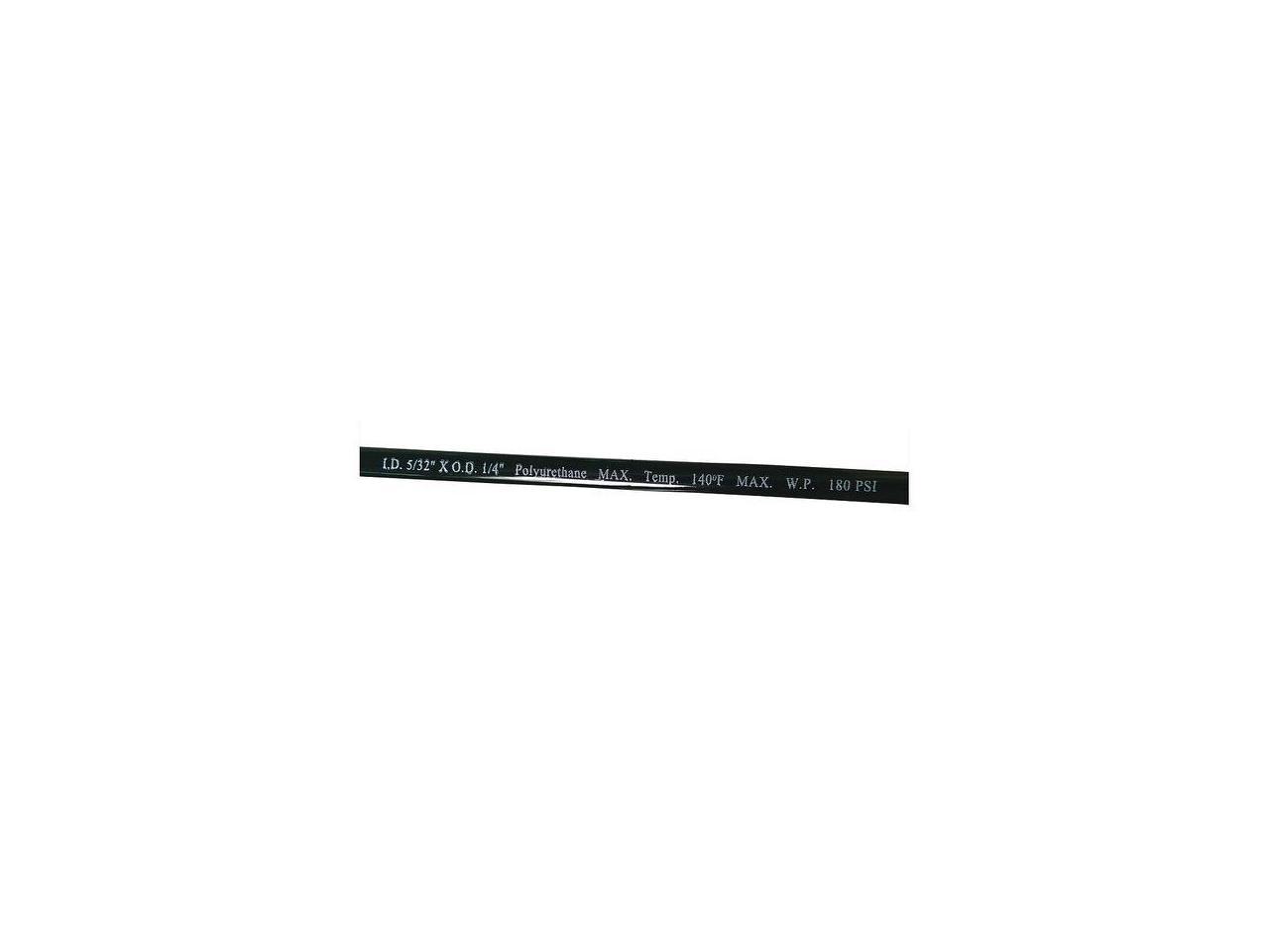 ZORO SELECT 1PBP8 Tubing,5/32In IDx1/4 In OD,250 Ft,Black