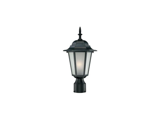 ACCLAIM LIGHTING 6117BK/FR Post Mount Lantern,Matte Black