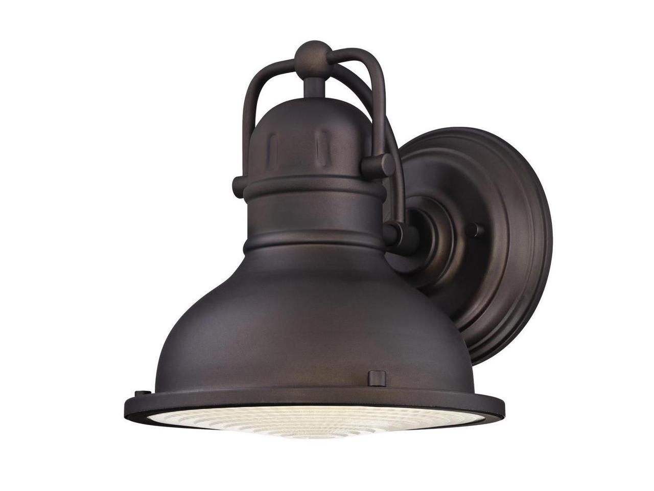 Westinghouse 62034 - LED 9.5 Lantern Oil Rubbed Bronze Wall Light Fixture with Clear Prismatic Lens