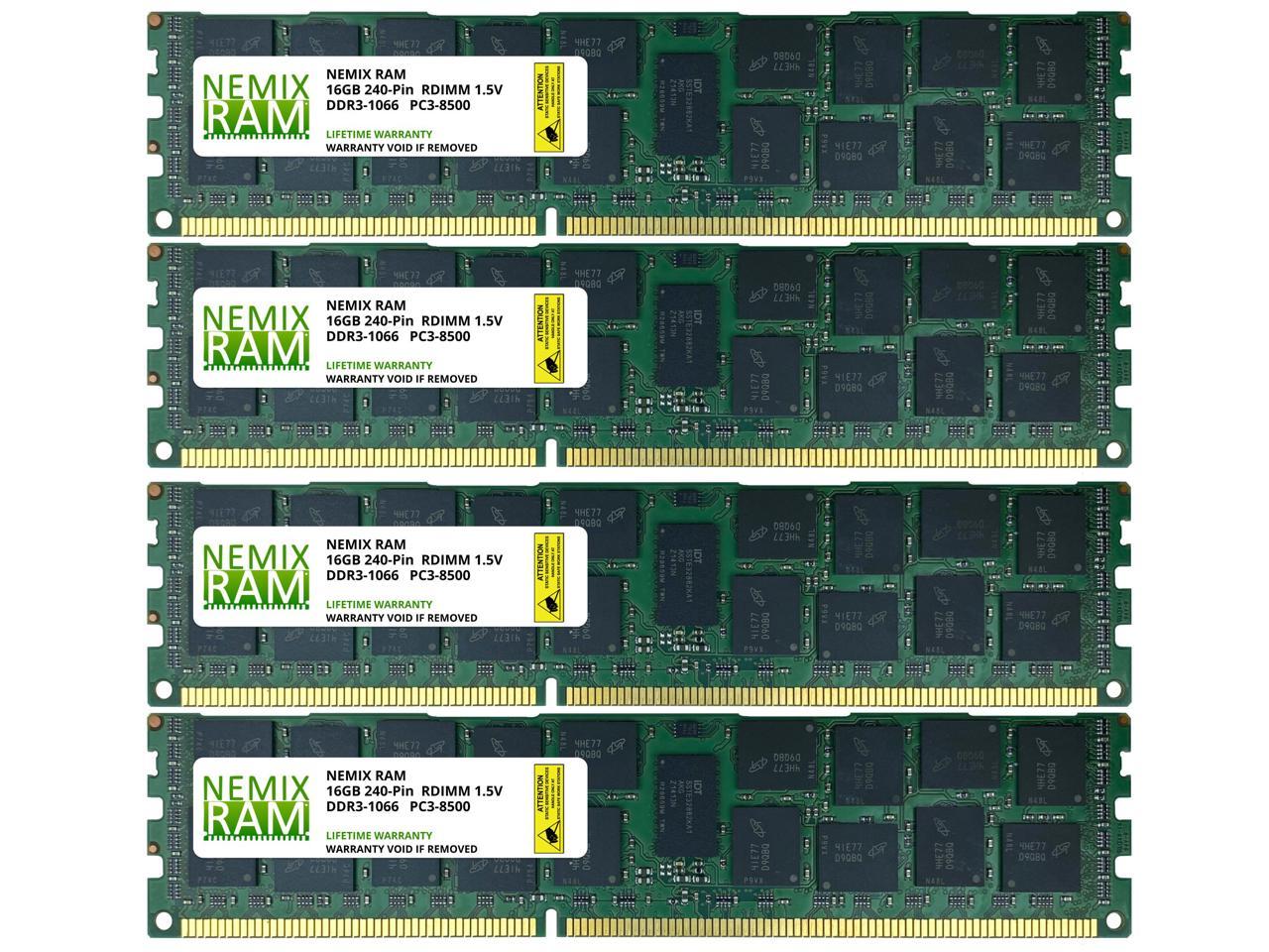 64GB 4X16GB NEMIX RAM Memory for Apple Mac Pro 2009 & 2010