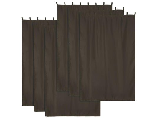 Yescom 54x84 Outdoor Curtain Panel Tab Top Drape UV30+ Patio Pergola Garden 6 Pack