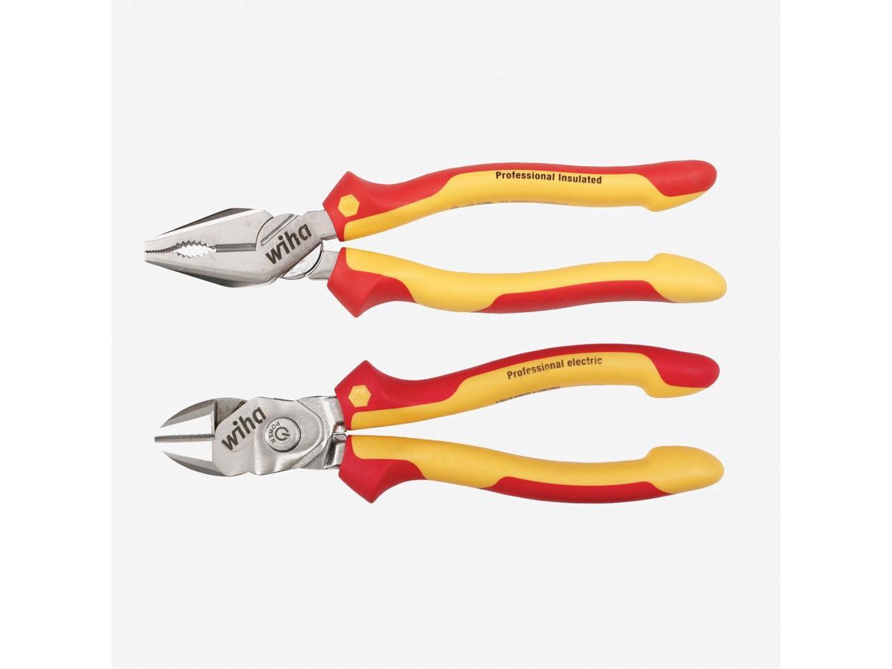 Wiha 32862 Insulated Combo Pliers & BiCut SuperCut Set, 2 pcs