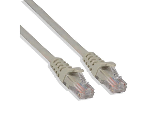 15Ft Cat6 Ethernet RJ45 Lan Wire Network Gray UTP 15 Feet Patch Cable (5 Pack)