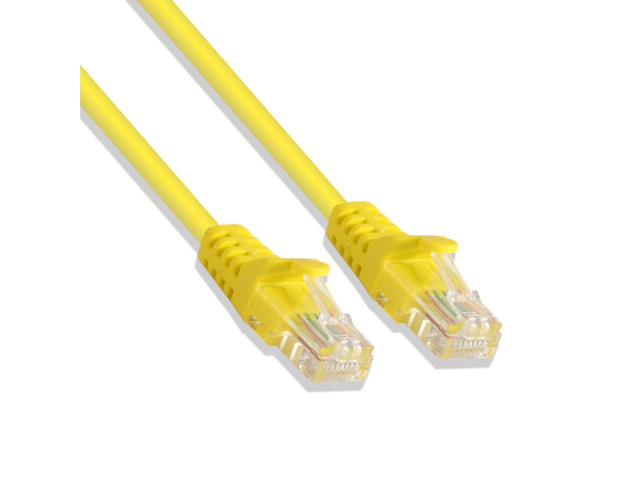 Yellow 10-foot premium Cat5e Patch LAN Ethernet Network Cable (10 Pack)