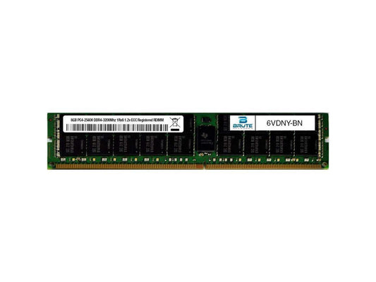 6VDNY - Dell Compatible 8GB PC4-25600 DDR4-3200Mhz 1Rx8 1.2v ECC Registered RDIMM