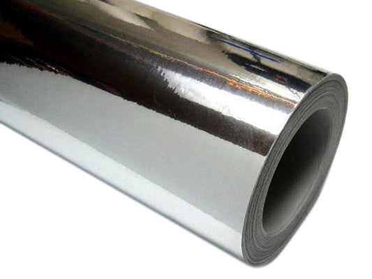 24 x 150 ft ( 50 yards) Roll of Silver Repositionable Adhesive-Backed Vinyl for Craft Cutters, Punches and Vinyl Sign Cutters