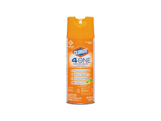 4-IN-ONE DISINFECTANT AND SANITIZER, CITRUS, 14 OZ AEROSOL