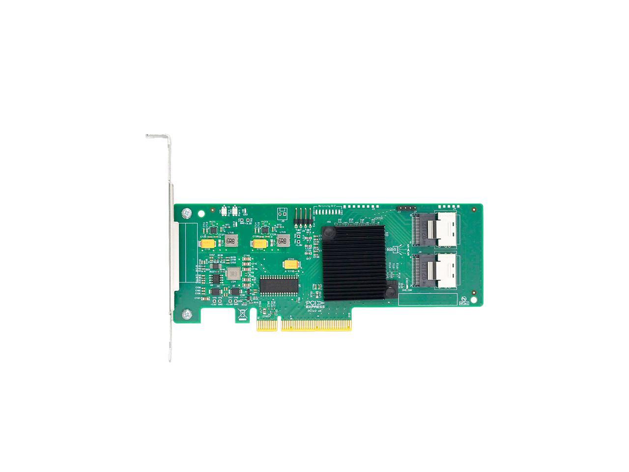 6Gb/s PCIe x8 to 8-Port SAS/SATA RAID Controller Card Support RAID 5