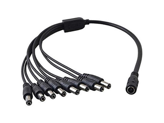 8-Plug Splitter 8-Way Power Cord Replacement For Elec 16 Ch 8Ch 4Ch Dvr H.264 Digital Video Recorder Power Supply Cable