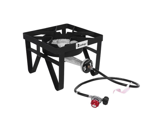 200,000 BTU Outdoor Stove Propane Burner Cooking Gas Portable BBQ Grill Black US