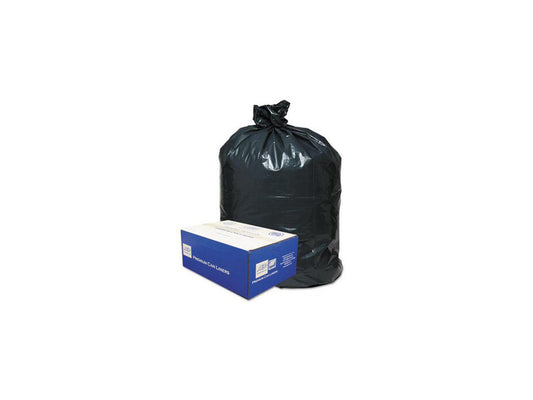 33 Gallon Black Garbage Bags, 33x39, 0.63mil, 250 Bags (WBI333916B)