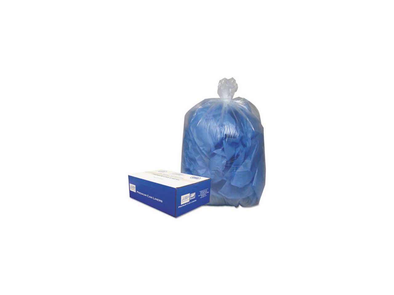 60 Gallon Clear Garbage Bags, 38x58, 0.9mil, 100 Bags (WBI385822C)