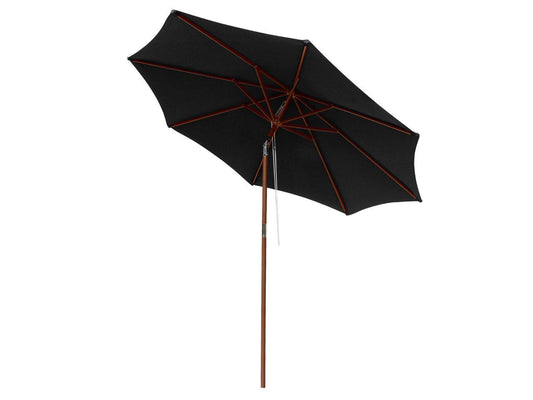 Yescom 9 Ft Wooden Patio Umbrella 8 Ribs Easy Tilt Table Parasol Outdoor Garden Yard