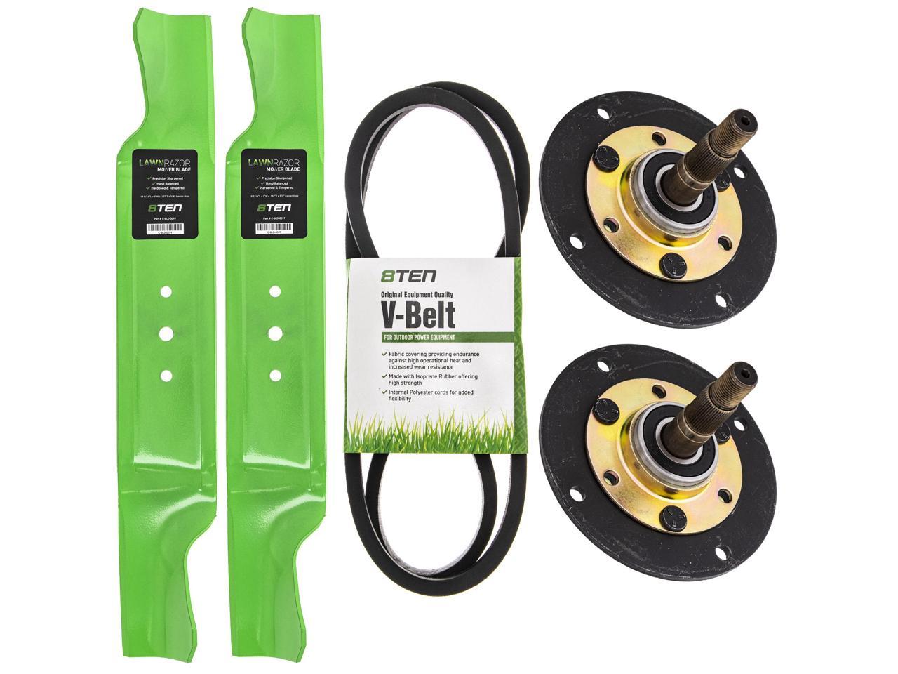 8TEN Deck Spindle Blade Belt Kit Set Combo 38 inch for Cub Cadet MTD 1208 1238 L12 LT13 LT12 LT120 LT125