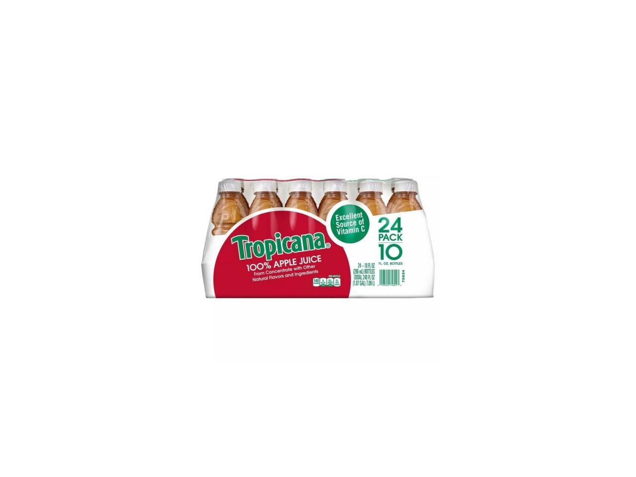 (10 oz., 24 pk.)Tropicana 100% Apple Juice