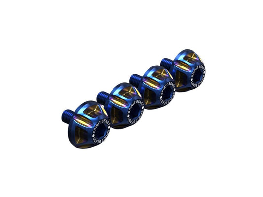 4 Pieces M10 * 1.5 Mm Motorcycle Side Decorative Screws(blue 4 pieces)