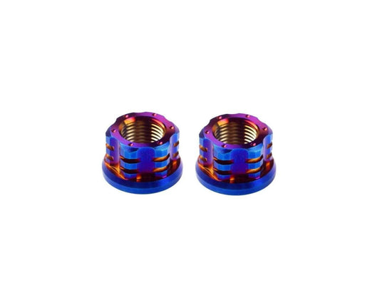 2 Pieces Electric Bike Axle Screw Nut M18 Stainless Steel Colored