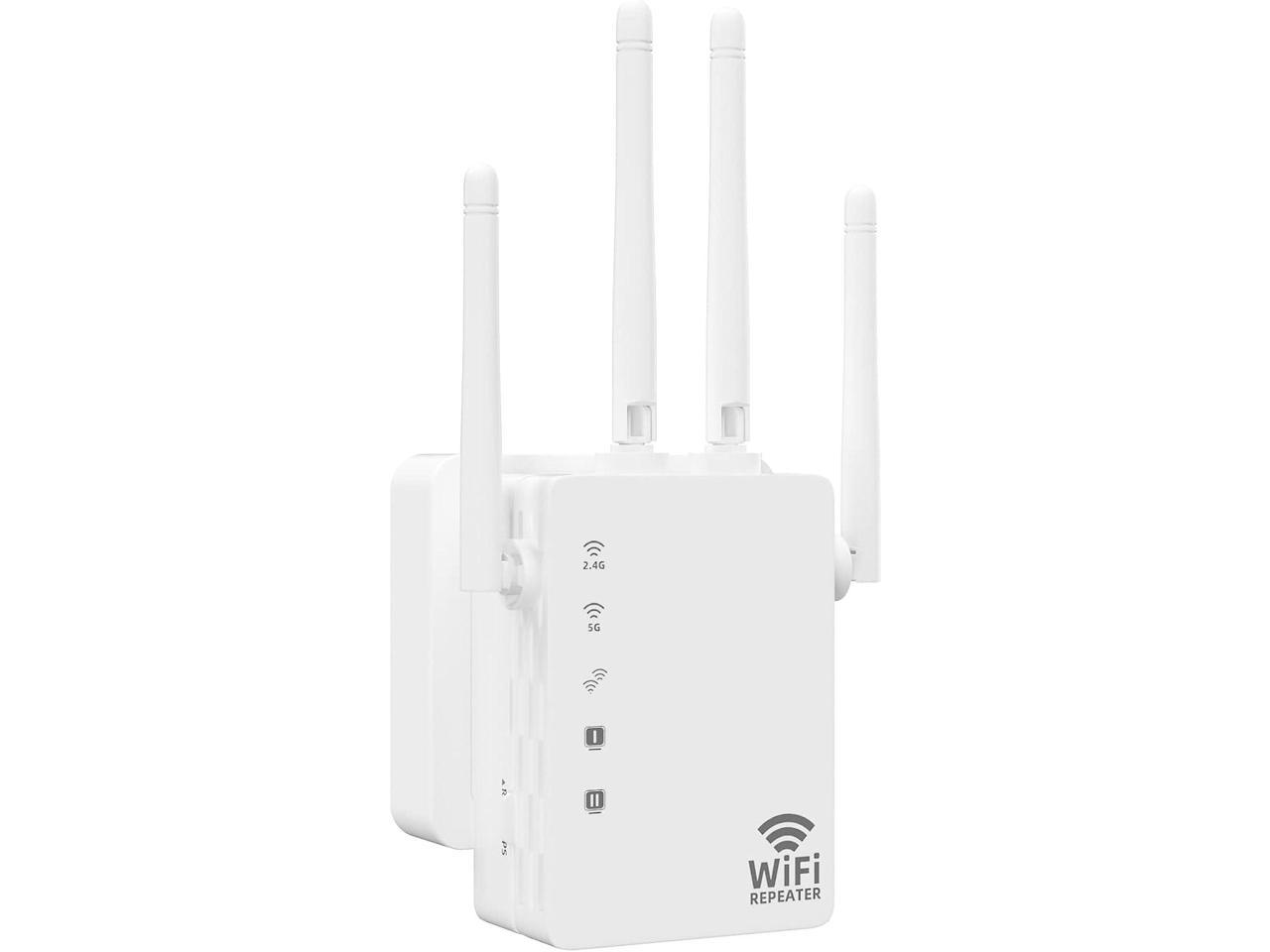 2022 WiFi Extender, Dual Band 2.4G/5G 1200Mbps WiFi Extenders Signal Booster for Home Covers Up to 8500 Sq. Ft and 40 Devices, Wireless Internet Repeater and Signal Amplifier Easy Setup