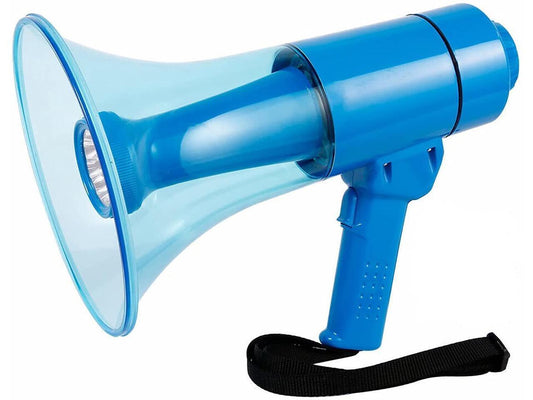 5 Core Megaphone Bullhorn Cheer Horn Mic Recording Siren Blow Horn Hand Held Mega Phone Loudhailer Ratings