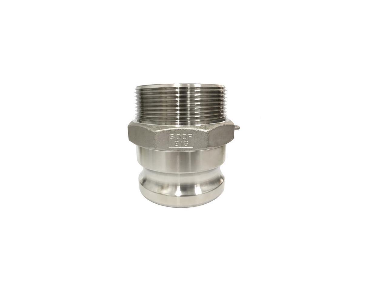 ZORO SELECT 3LX57 3 Male Adapter x MNPT 316 SS Adapter