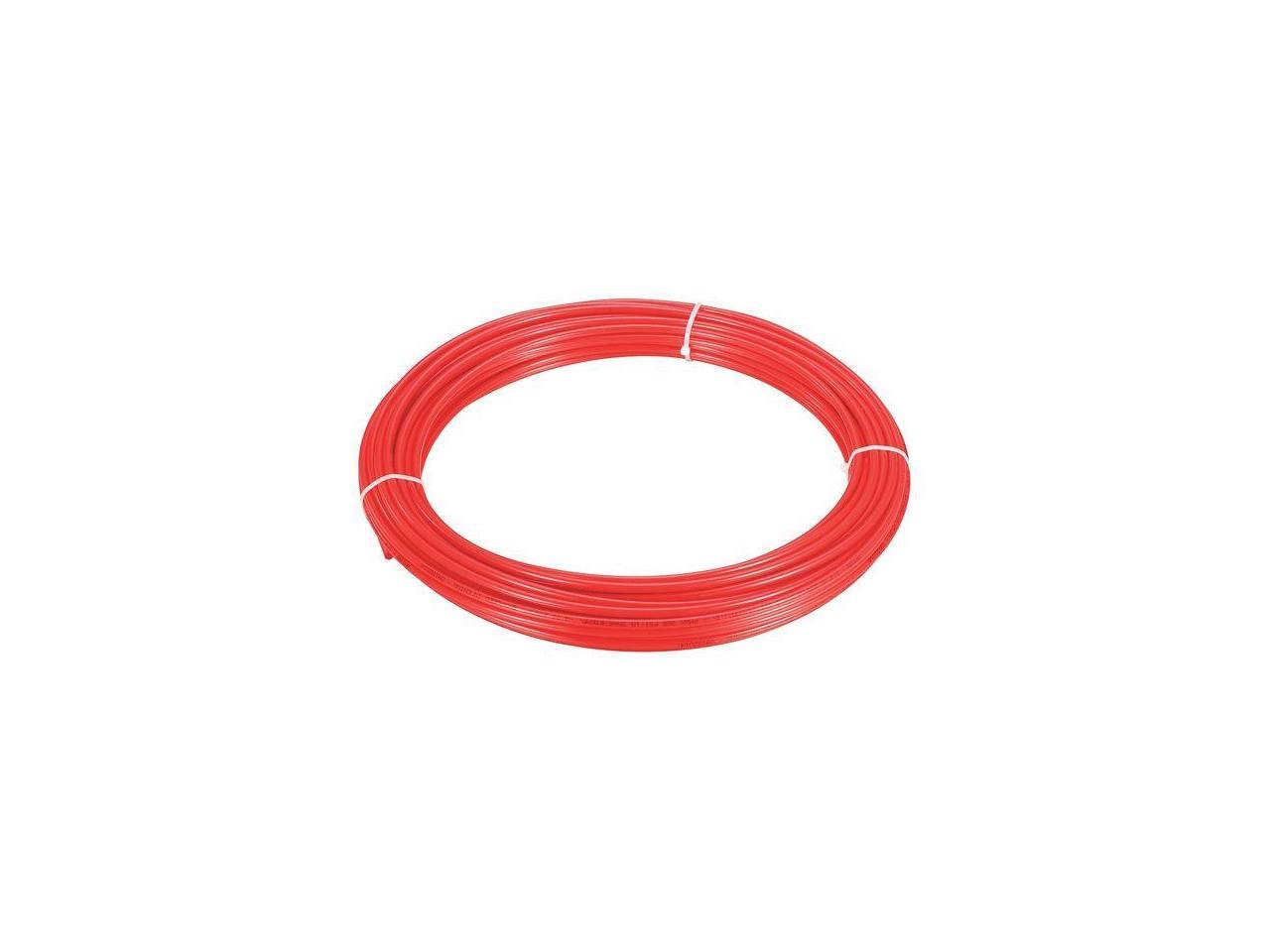 ZORO SELECT 4HHC8 Tubing,11/64 ID,1/4 OD,250 Ft,Red