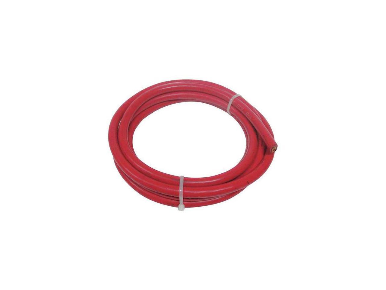 WESTWARD 19YE39 Welding Cable,3/0,10 ft.,Red,Rubber