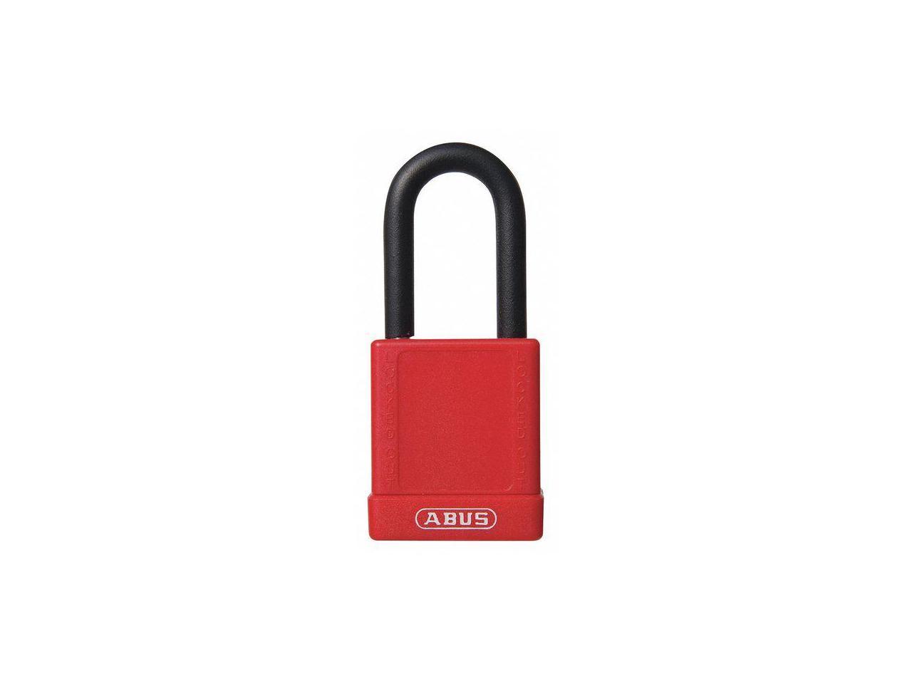 ABUS 19658 Lockout Padlock,KD,Red,3H,PK6