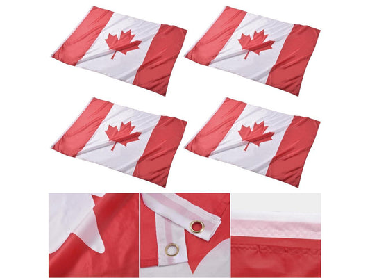 Yescom 4x6 Ft Canada Flag Polyester Vivid Color Fade Resistance Outdoor Club 4 Pack